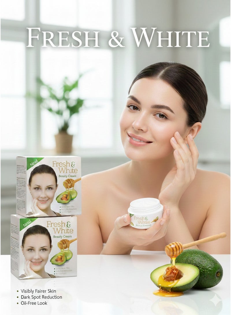 فريش اند وايت Fresh and White Beauty Cream 2 Pieces - Image 4